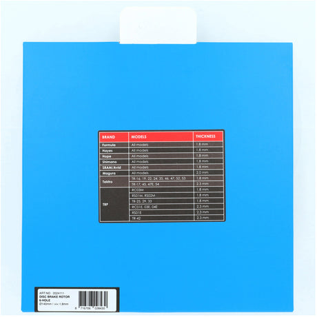 Disque de frein Elvedes 6 trous ø140mm d=1,8mm