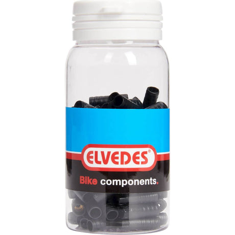 Elvedes kabelio dangtelis 4,3 mm PVC juodai sandarus (100 vnt.)