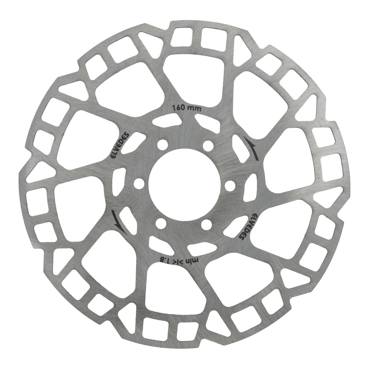 Elfudes Brake Disc 6-Lach Ø160mm T = 2.0mm