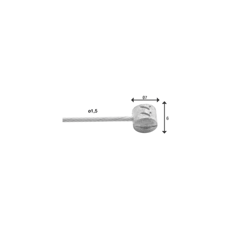 Elvedes Brake Cable rostfritt stål 2250mm 6427RVS-49-Box (100 stycken)
