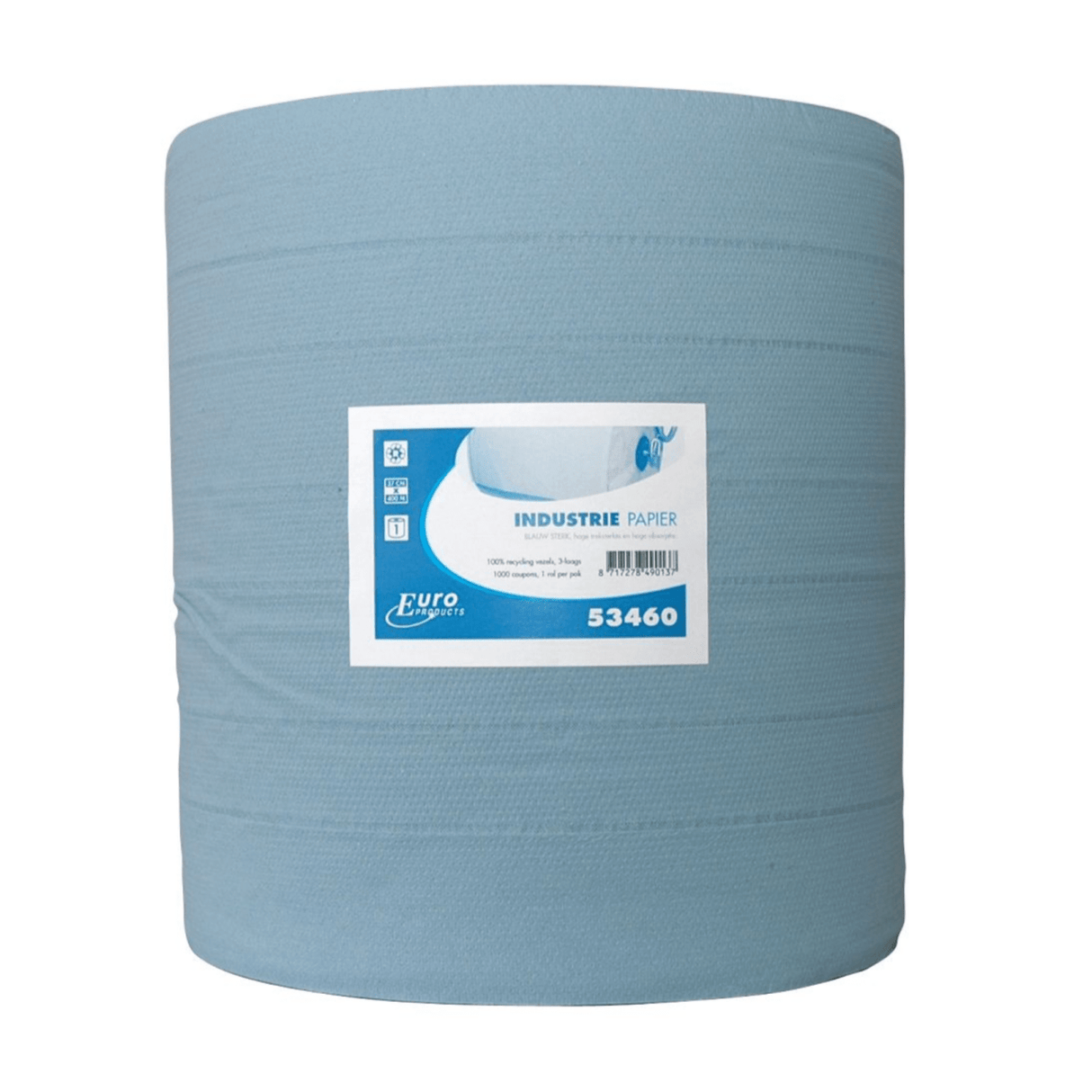 Industripapper blå stark 3-lagers 400mtr 37cm