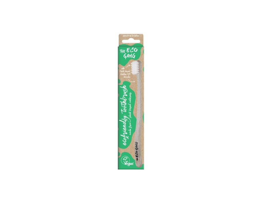 The Eco Gang Plant-based toothbrush Sensitive White