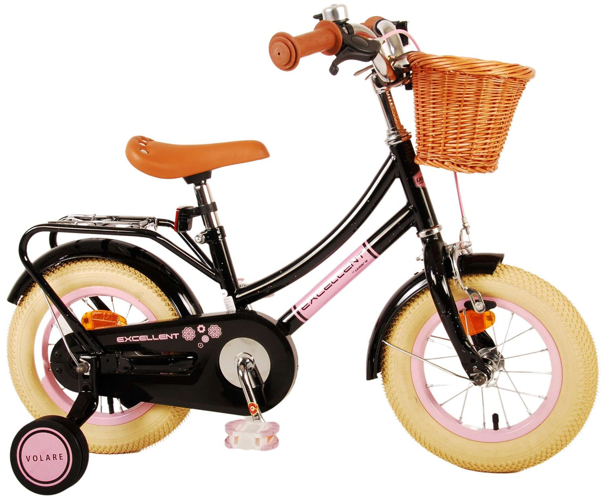 Volare Volare Kinderfiets Meisjes 12 inch Zwart