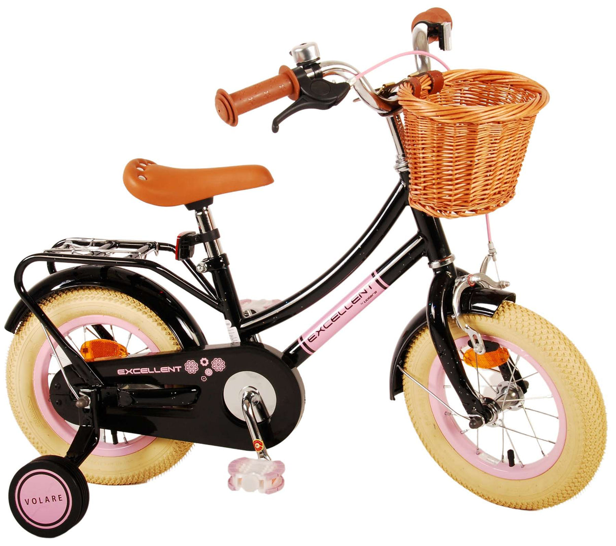 Volare Volare Kinderfiets Meisjes 12 inch Zwart