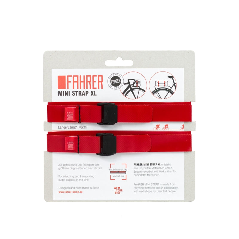 Fahrer cargo mini stropp xl 70x2cm rød (2 stk)