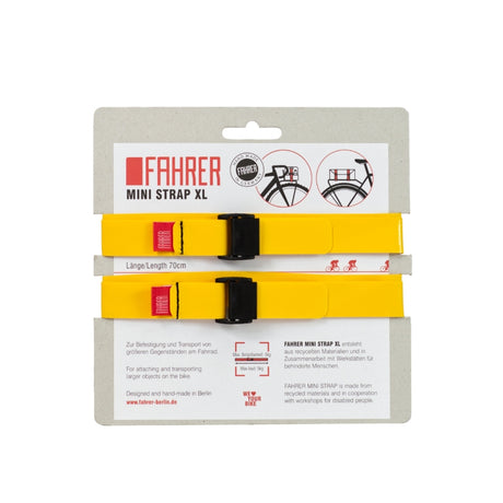 Fahrer cargo mini cinta xl 70x2cm amarelo (2 peças)