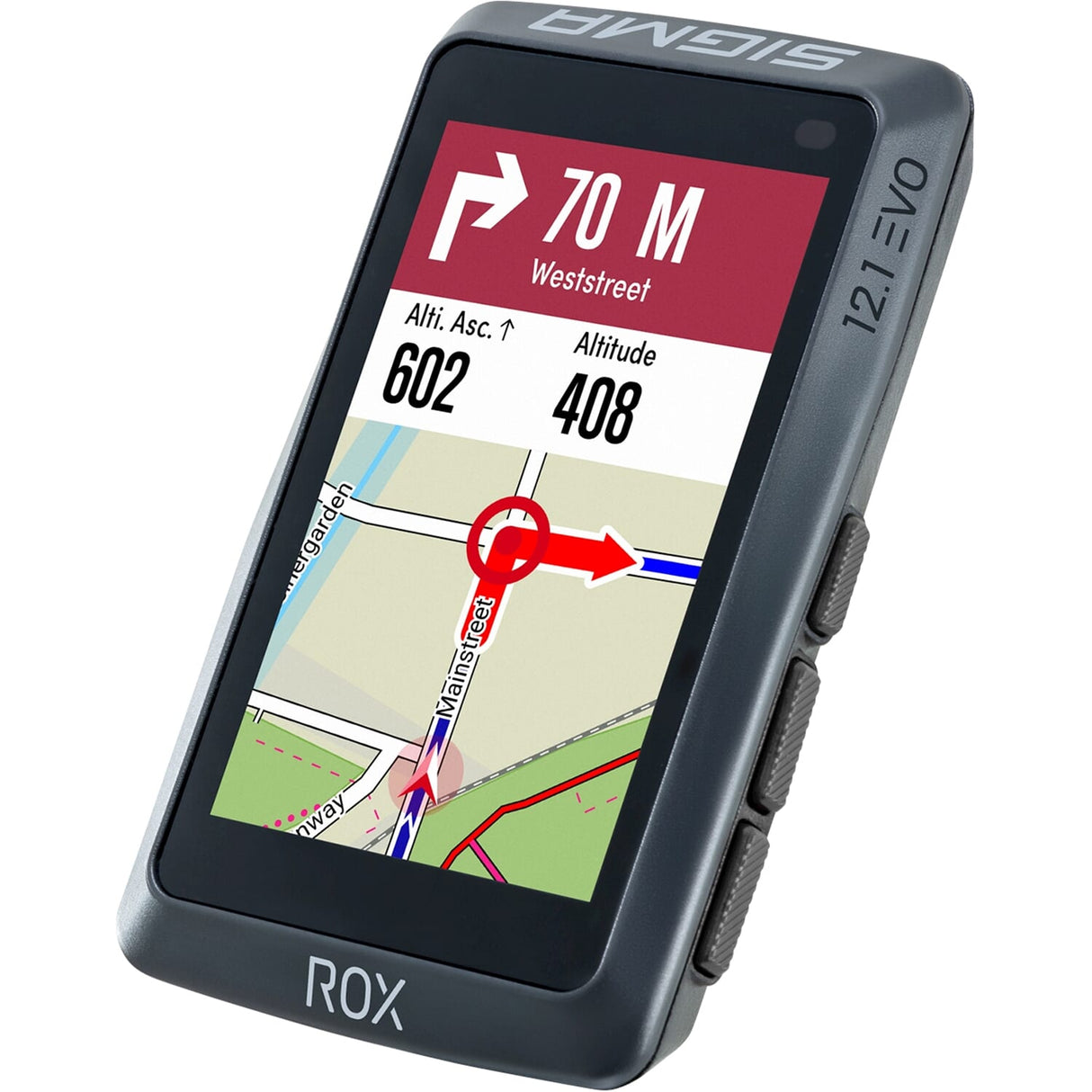 Sigma Cycling Computer Rox 12.1 Evo GPS Night Grey Basic