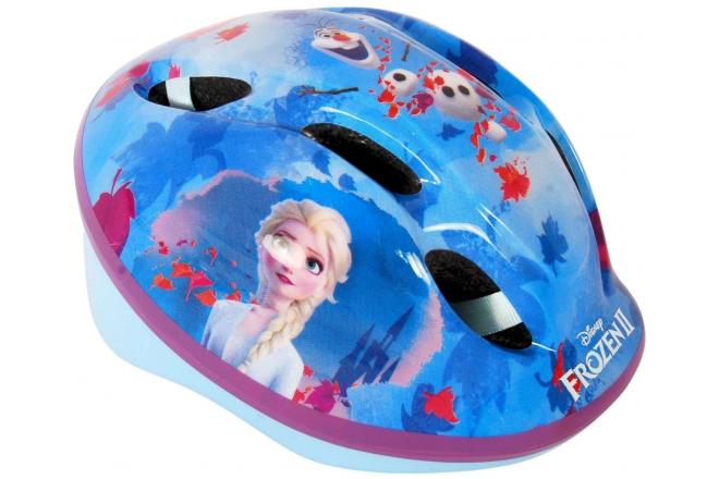 Disney Frozen fiets- skatehelm blauw roze maat 51-55 cm