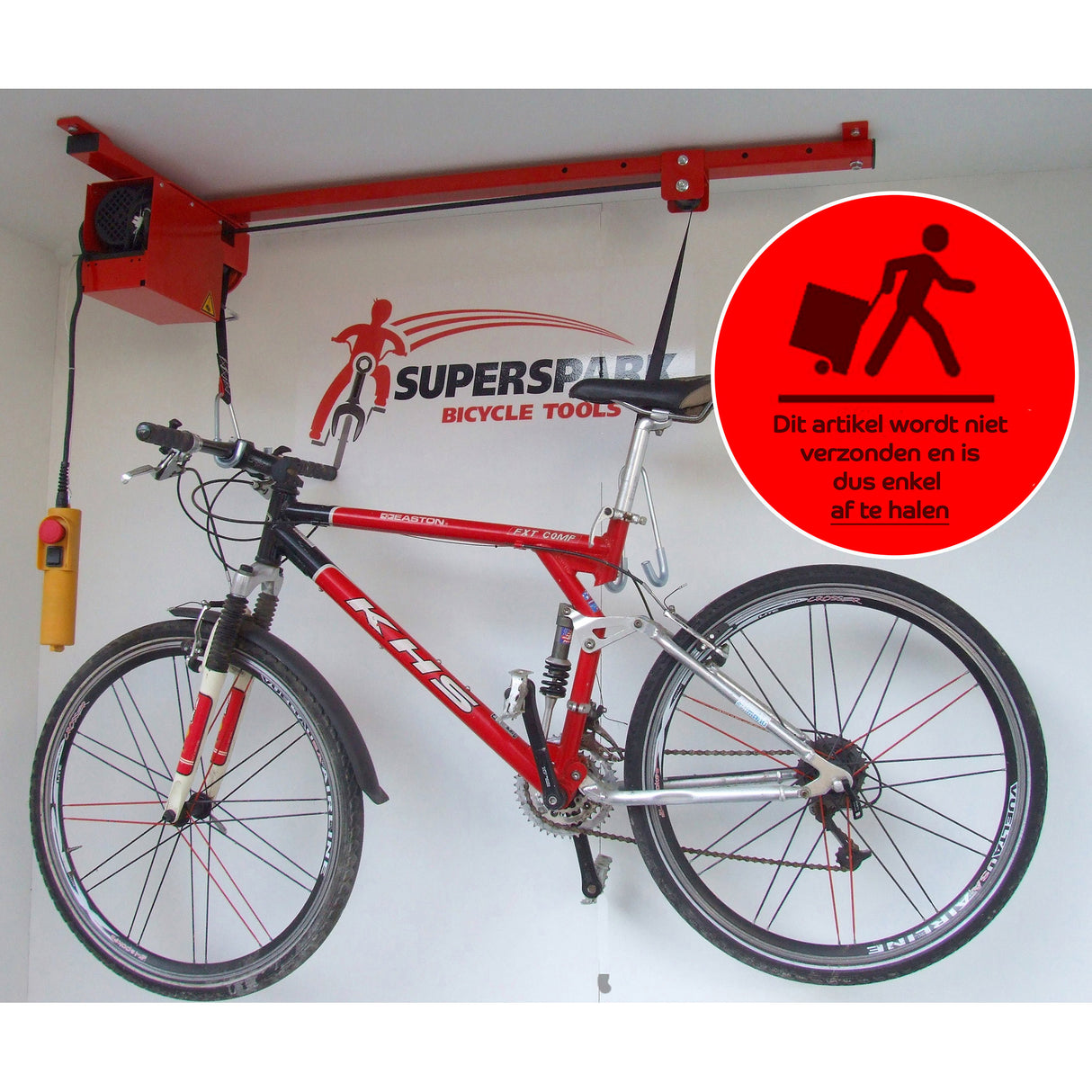 SuperSpark sykkelstacel 100 kg SBT 810EF ELREM RED