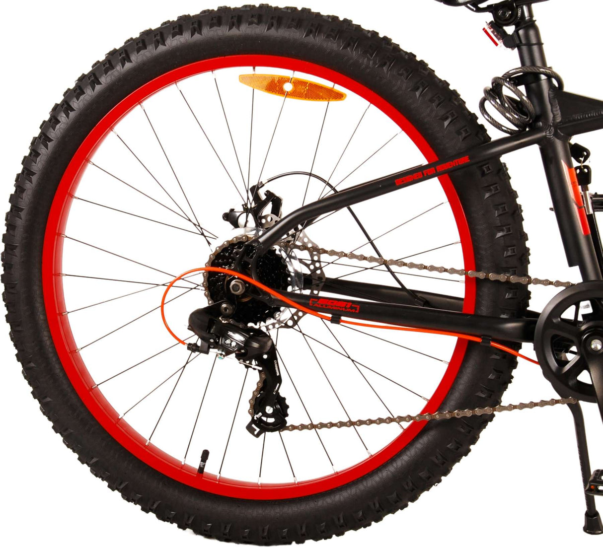 Volare Gradiente Bicicleta para niños - Niños - 26 pulgadas - Naranja negra - 7 Velocidad - Colección Prime