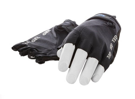 Mirage Lycra glove size l gel black short finger on card