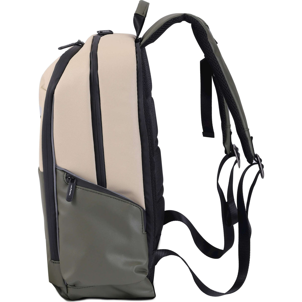 Hedgren commute bike stem backpack 15,6l beige olive