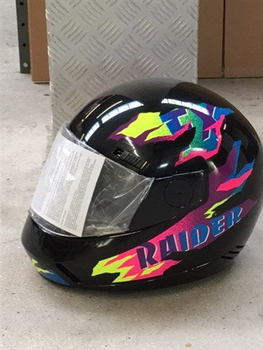 LP Interaalhelm XL 61cm Race Black Retro