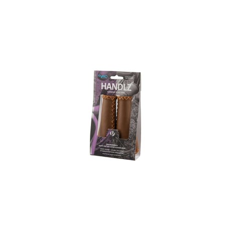 Grips de guidon Velo Ergo en cuir, 135 135 mm, brun foncé