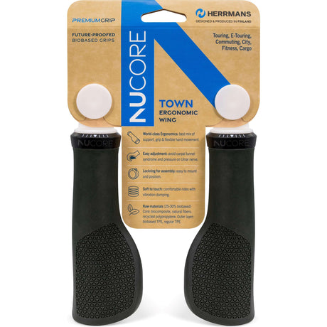 Herrmans handtagsset nucore town peak 130 130mm svart