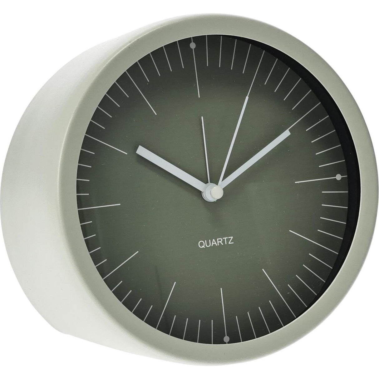 Home styling clock metal standing 15x7cm