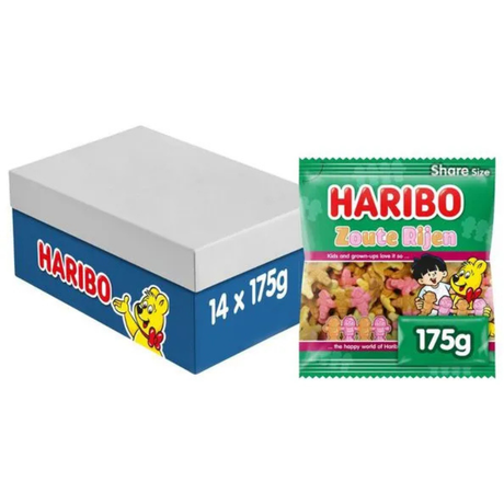 Haribo Salty Liquorice 175g x14