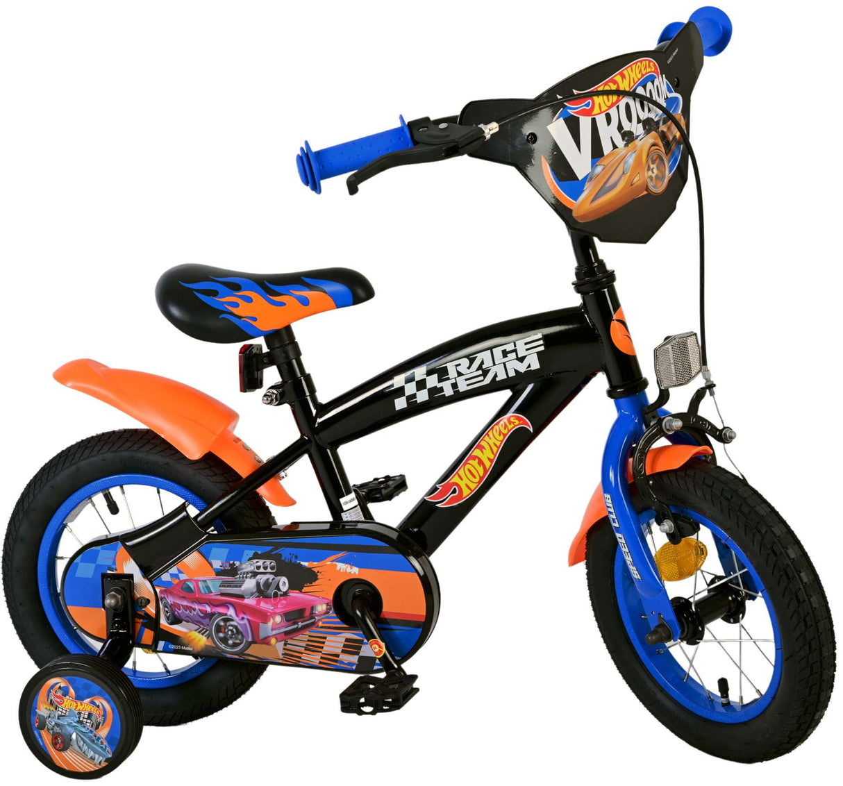 Mattel Hot wheels 12 fiets zwart oranje blauw 31256