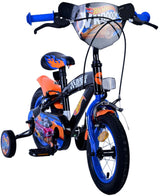 Mattel Kinderfiets Jongens 12 inch Zwart Oranje Blauw Twee handremmen