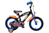 Hot Wheels Children's Bike Boys 14 tum Black Orange Blue