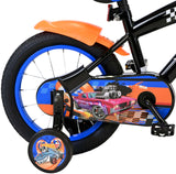 Hot Wheels Children's Bike Boys 14 tum Black Orange Blue