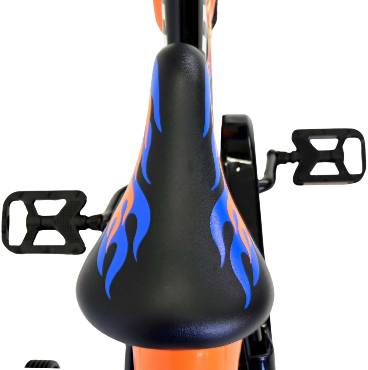 Hot Wheels Children's Bike Boys 14 tum Black Orange Blue