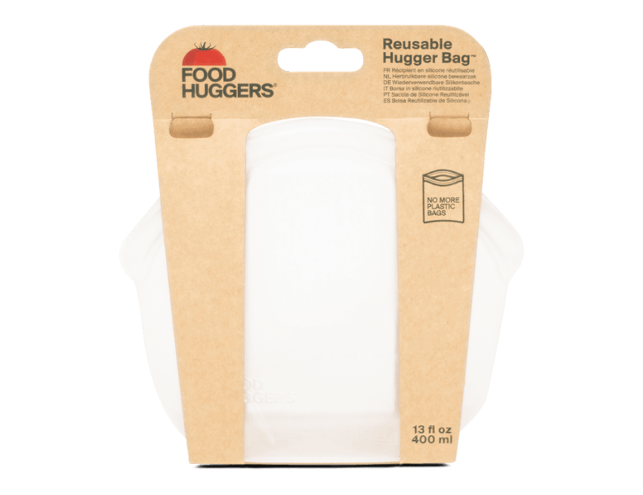 Food Huggers Reusable storage bag 400ml Clear