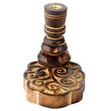Happy tree mango wood backflow incense holder