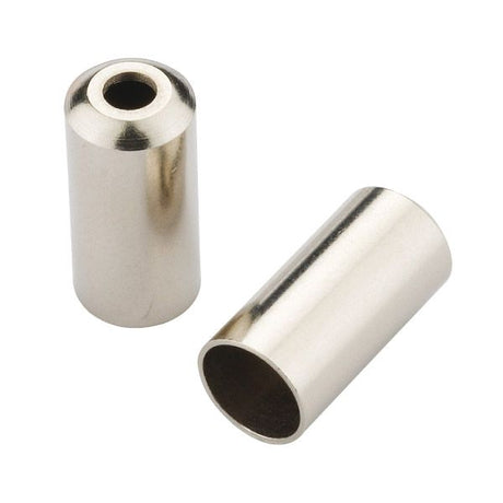 Jagwire Endkappen offen – 5 mm Bremse – Messing (200 Stück) – Chrom