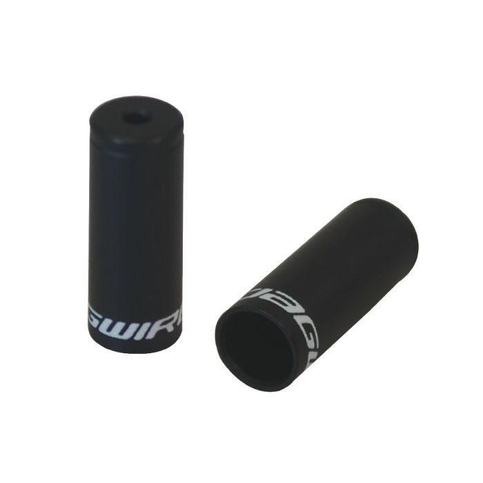 Jagwire end caps open - 5mm brake - alloy (50pcs) - black