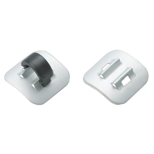 Jagwire alloy stick-on cable guide (50pcs) - silver