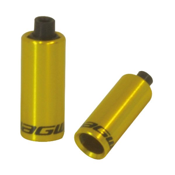 Jagwire endestykker hette - 4mm shift - legering (30stk) - gull