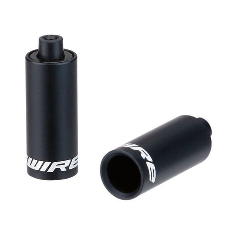 Jagwire end caps hooded - 4.5mm shift (braided) - alloy (30pcs) - black