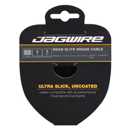 Jagwire road brake cable - elite polished ultra-slick stainless - 1.5x2750mm - sram shimano
