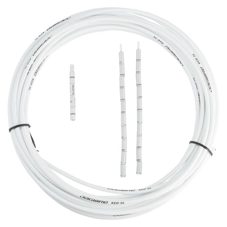 Jagwire Bremsgehäuse 5mm Keb Slick-Lube (10m + Endkappen) - wäiss