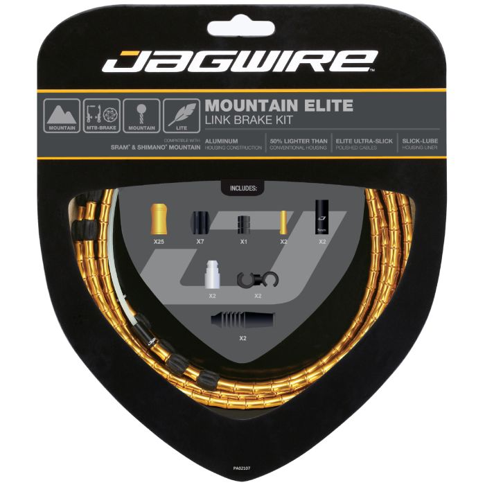 Jagwire Mountain Elite Link Bremsset - Gold