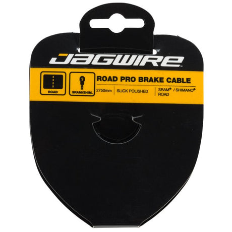 Jagwire Rennrad-Bremskabel – professionell polierter Slick-Edelstahl – 1,5 x 2750 mm – Sram Shimano