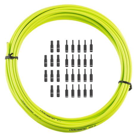 Jagwire Bremsgehäuse 5mm Keb Slick-Lube (10m + Endkappen) - Bio gréng