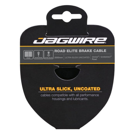 Jagwire Stroossebremskabel - Elite poléiert ultra-slick Edelstol - 1,5x2000mm - sram shimano