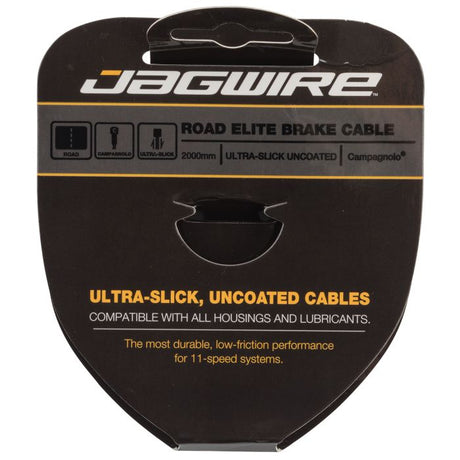 Cabo de freio de estrada Jagwire - aço inoxidável ultra-lisa polido elite - 1,5x2000mm - campagnolo