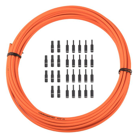 Obudowa hamulca Jagwire 5mm keb slick-lube (10m + zaślepki) - pomarańczowa
