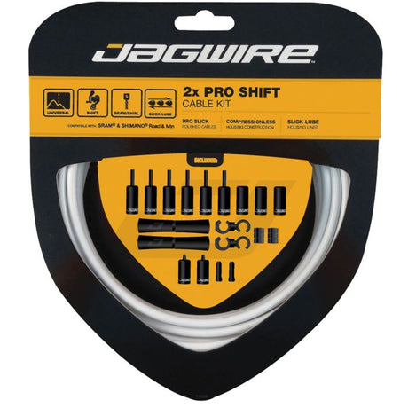 Zestaw przerzutek Jagwire 2x pro - biały