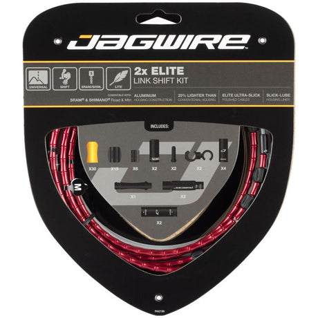 Zestaw przerzutek Jagwire 2x Elite Link - czerwony