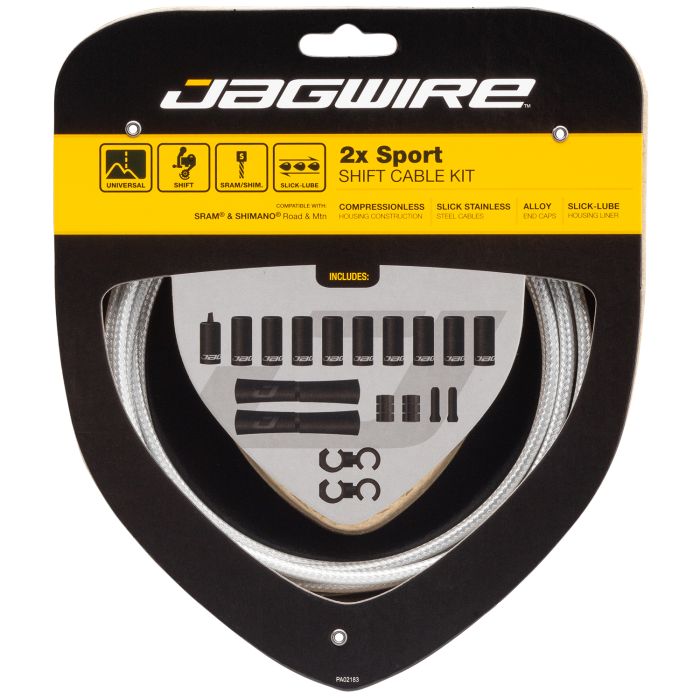 Jagwire 2x sport shift kit - sterling silver