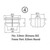 Jagwire Frame Plug Pack - 4mm Derailleurgehäuse (2mm Frame) (10 Stéck)