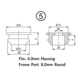 Jagwire Frame Plug Pack - 5mm Bremshaus (2mm Frame) (10 Stéck)