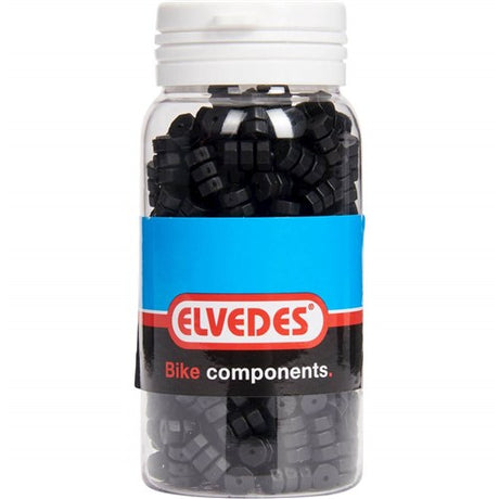 Elvedes Rubber O-rings for brake shift cables ø1.1-1.5mm black (jar of 250 pieces)