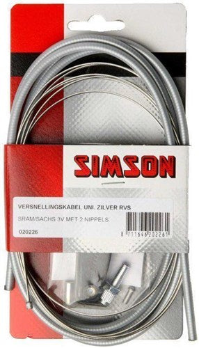 Elvedes gear cable sram torpedo sachs silver uni.