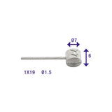 Elvedes brake inner cable 2250mm galvanized ø1.5mm T-nipple (on card)