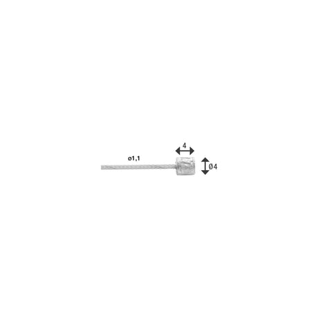 Gear Inner Cable rostfritt stål 4 meter 6472RVS-4M